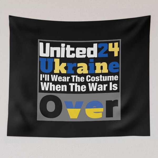 Item preview, United24 Ukraine I'll Wear The Costume When The War Is Over -2 designed and sold by VibeTwist.