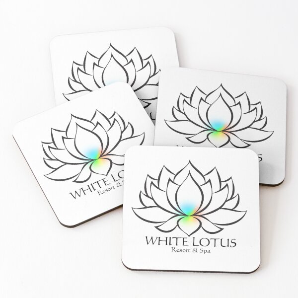 Item preview, White Lotus Resort Logo, Color Flare designed and sold by GamesByPaige.