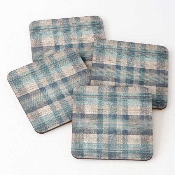 Item preview, Cool-Toned Vintage Plaid Blanket designed and sold by Wiredart.