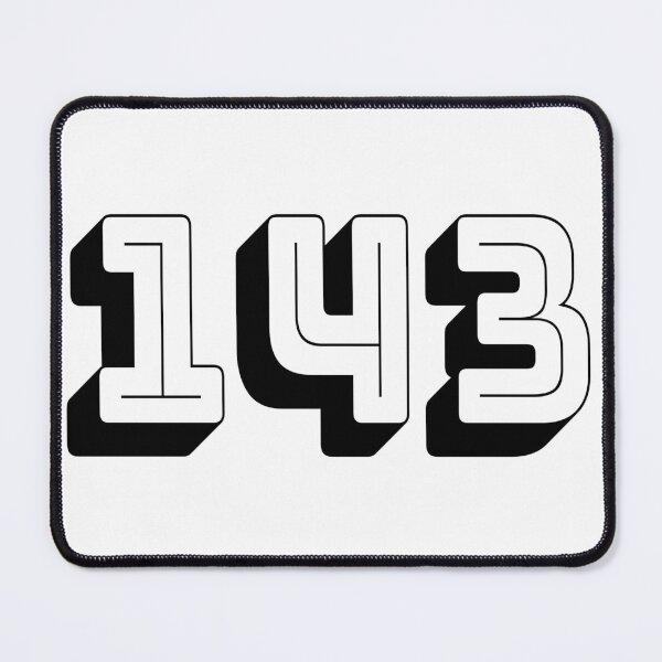 Item preview, "143 - I Love You Typography / Minimalist Love Design" designed and sold by VERALEN.