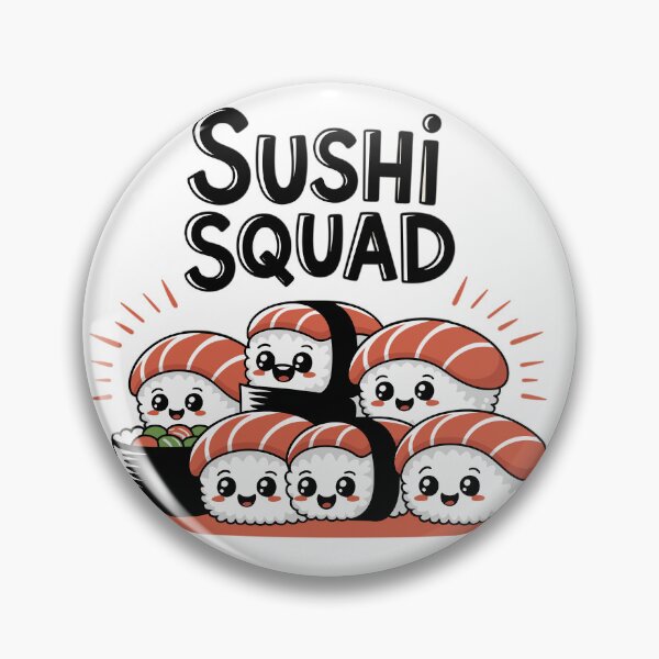Item preview, Sushi Squad - Kawaii Nigiri Team designed and sold by MrERNST.