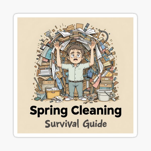 Item preview, Spring Cleaning Survival Guide designed and sold by StellarHues.