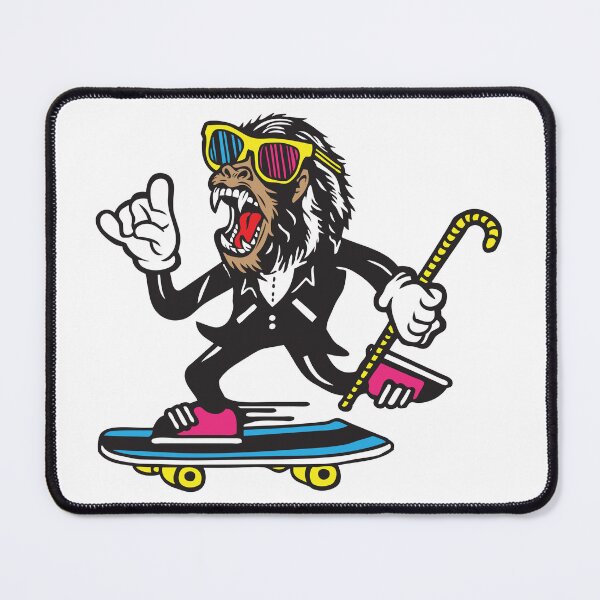 Item preview, Skateboarding Gorilla in a Tuxedo designed and sold by the-craft-shop.