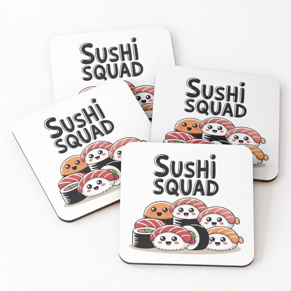 Item preview, Sushi Squad - Kawaii Nigiri Team designed and sold by MrERNST.