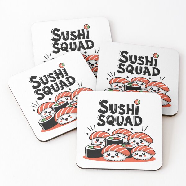 Item preview, Sushi Squad - Kawaii Nigiri Team designed and sold by MrERNST.