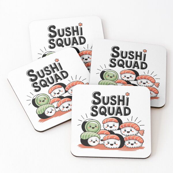 Item preview, Sushi Squad - Kawaii Nigiri Team designed and sold by MrERNST.