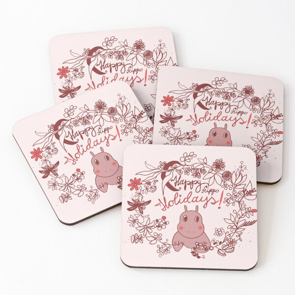 Item preview, happy hippo holidays designed and sold by Marianna Tankelevich.
