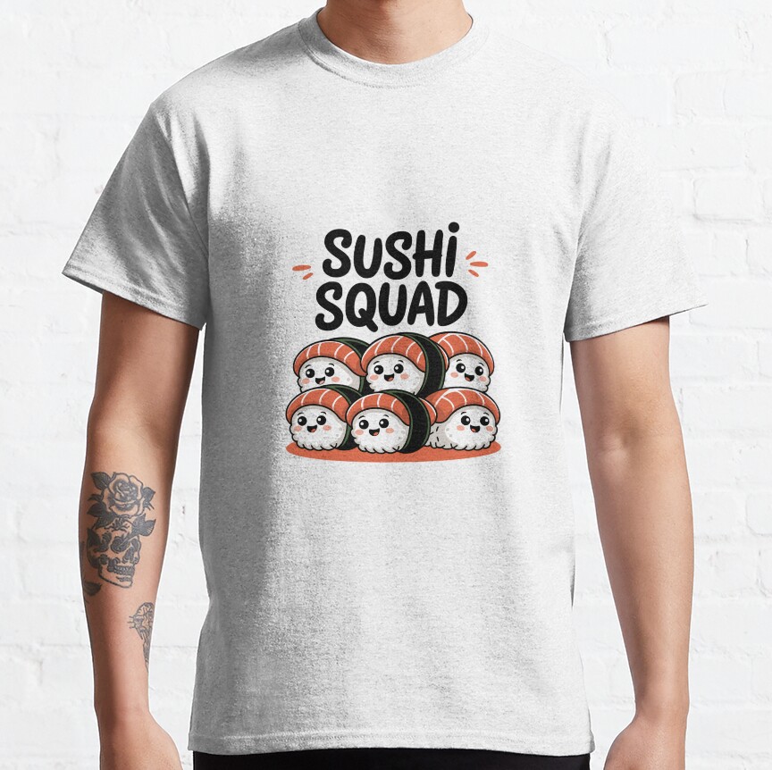 Sushi Squad - Kawaii Nigiri Team Classic T-Shirt