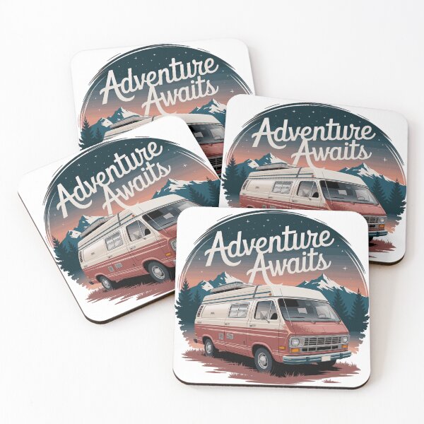Item preview, Adventure Awaits - Retro Camper Van designed and sold by MrERNST.