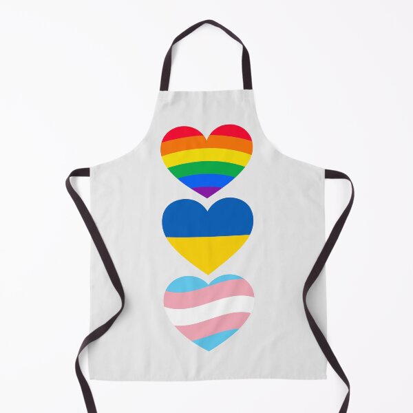 Item preview, Lgbtq, Ukraine, Trans flag hearts designed and sold by DanielleRoseCO.