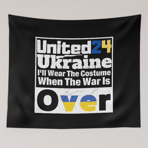 Item preview, United24 Ukraine I'll Wear The Costume When The War Is Over -1 designed and sold by VibeTwist.