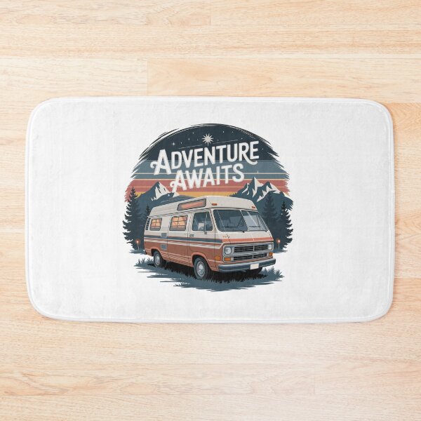 Item preview, Adventure Awaits - Retro Camper Van designed and sold by MrERNST.