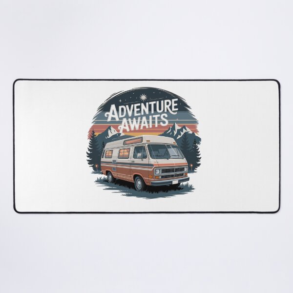 Item preview, Adventure Awaits - Retro Camper Van designed and sold by MrERNST.