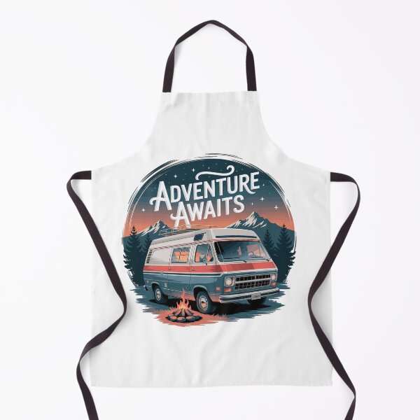 Item preview, Adventure Awaits - Retro Camper Van designed and sold by MrERNST.