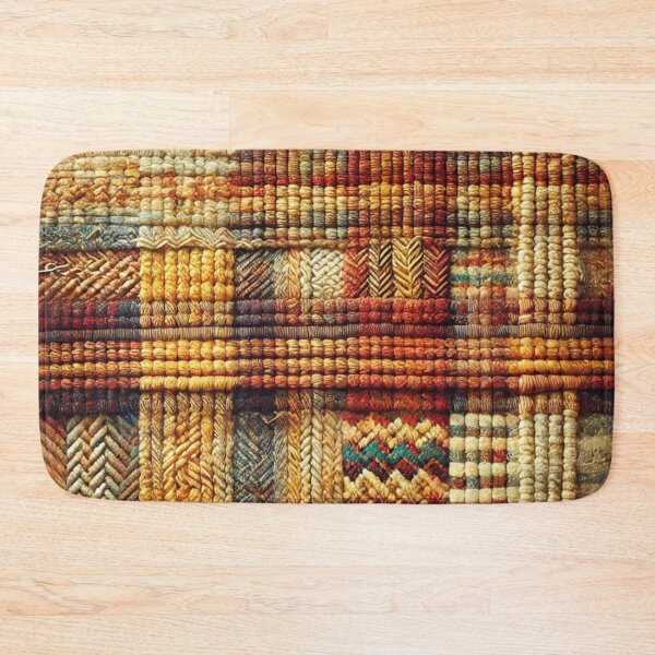 Item preview, Rustic Handwoven Plaid Textile designed and sold by Wiredart.