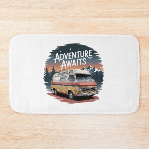 Item preview, Adventure Awaits - Retro Camper Van designed and sold by MrERNST.