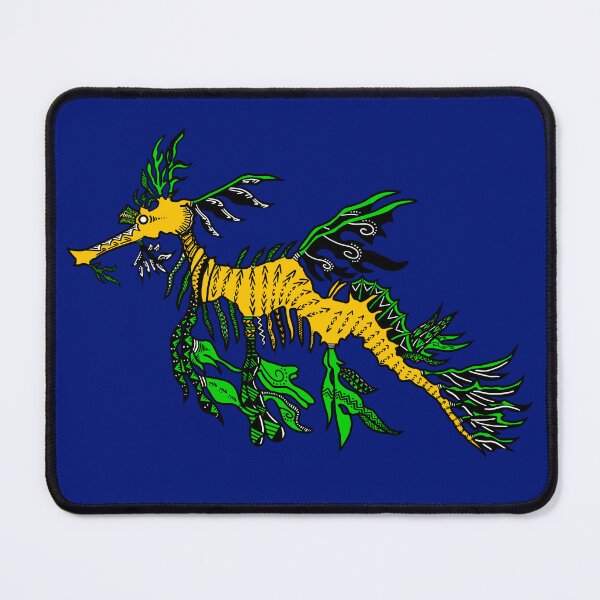 Item preview, Yellow and Green Tribal Leafy Seadragon designed and sold by Steeb757.