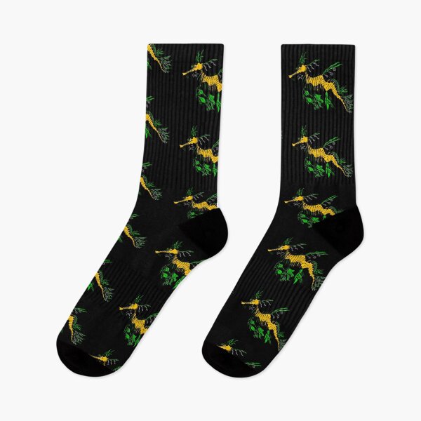 Item preview, Yellow and Green Tribal Leafy Seadragon designed and sold by Steeb757.