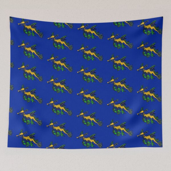 Item preview, Yellow and Green Tribal Leafy Seadragon designed and sold by Steeb757.