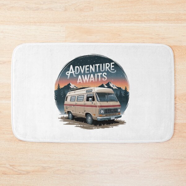 Item preview, Adventure Awaits - Retro Camper Van designed and sold by MrERNST.