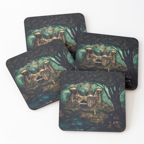 Item preview, Dark Academia Art Fantasy School Castle Watercolor designed and sold by Monica Laipple.