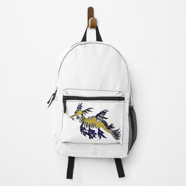 Item preview, Mustard and Dark Blue Tribal Leafy Seadragon designed and sold by Steeb757.
