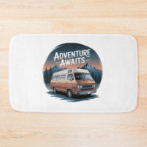 Item preview, Adventure Awaits - Retro Camper Van designed and sold by MrERNST.
