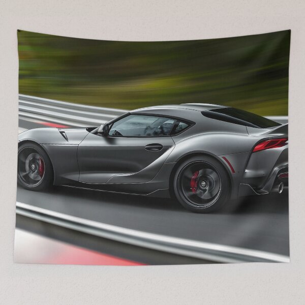 Item preview, Black Toyota Supra Poster – Pure JDM Dominance II designed and sold by AutoPopStudio.