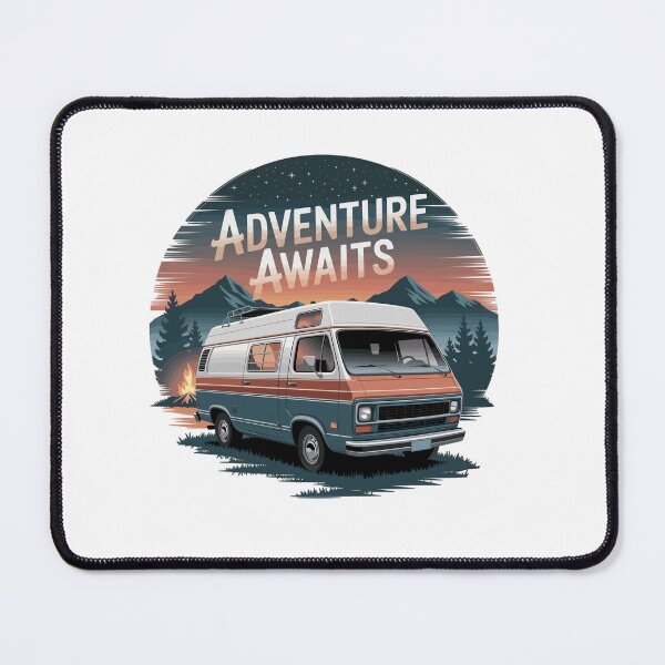 Item preview, Adventure Awaits - Retro Camper Van designed and sold by MrERNST.