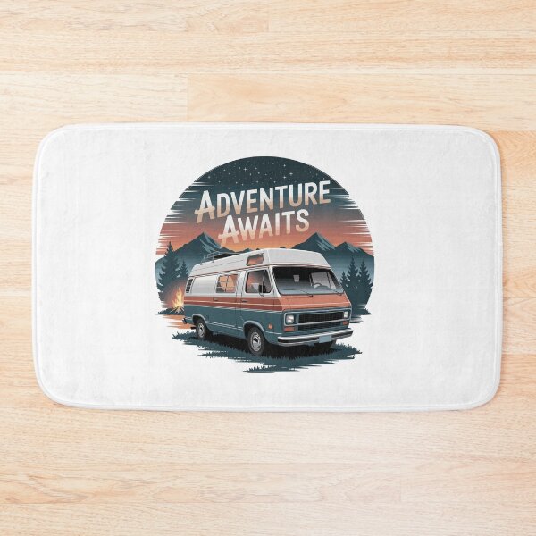 Item preview, Adventure Awaits - Retro Camper Van designed and sold by MrERNST.
