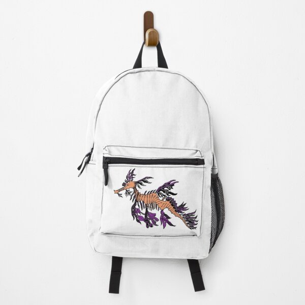 Item preview, Light Orange and Purple Tribal Leafy Seadragon designed and sold by Steeb757.