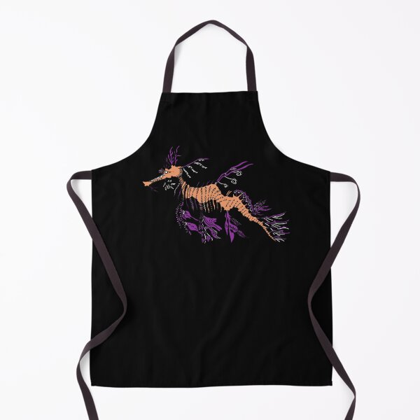 Item preview, Light Orange and Purple Tribal Leafy Seadragon designed and sold by Steeb757.