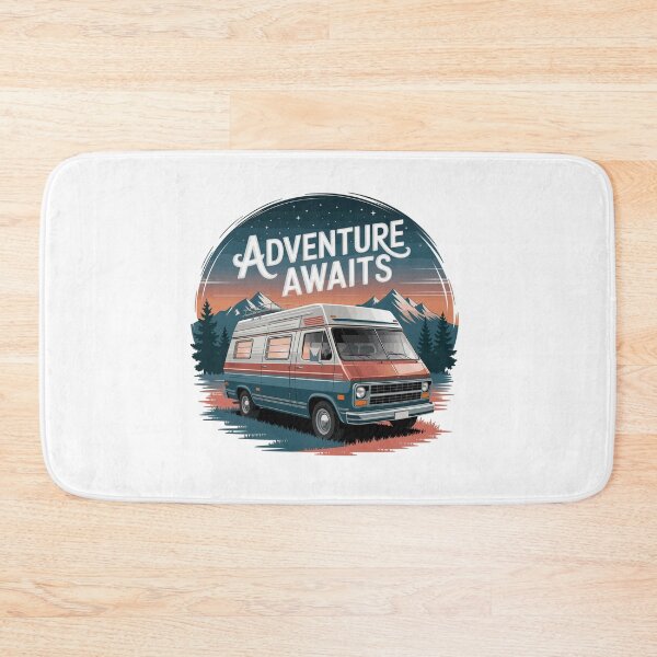 Item preview, Adventure Awaits - Retro Camper Van designed and sold by MrERNST.