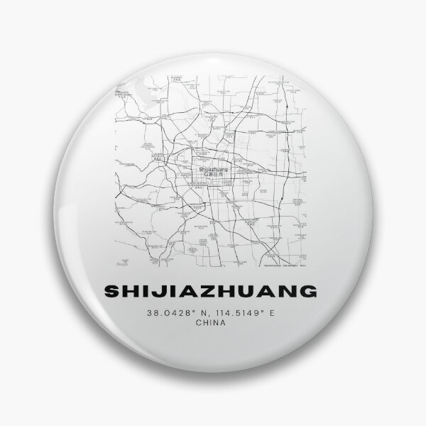 Item preview, Minimalist Shijiazhuang Map Art - China City Coordinates Design designed and sold by RM-Journey.
