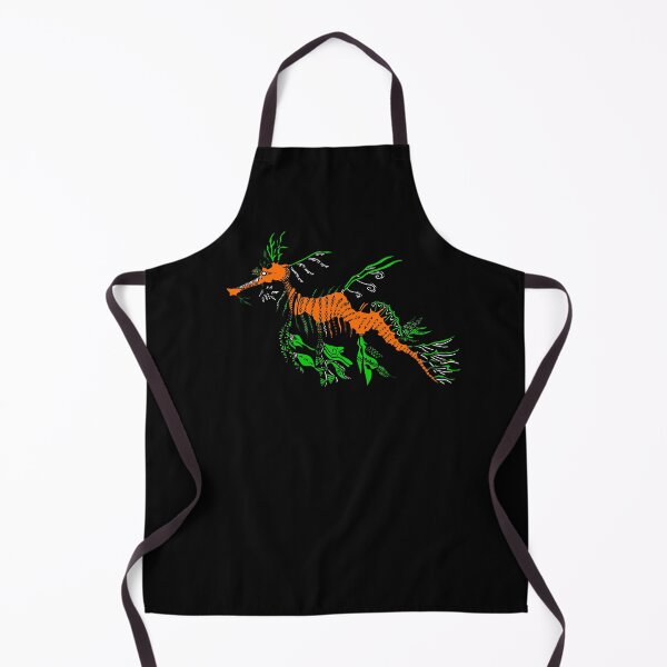 Item preview, Orange and Green Tribal Leafy Seadragon designed and sold by Steeb757.