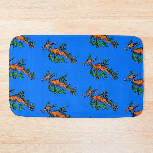 Item preview, Orange and Green Tribal Leafy Seadragon designed and sold by Steeb757.