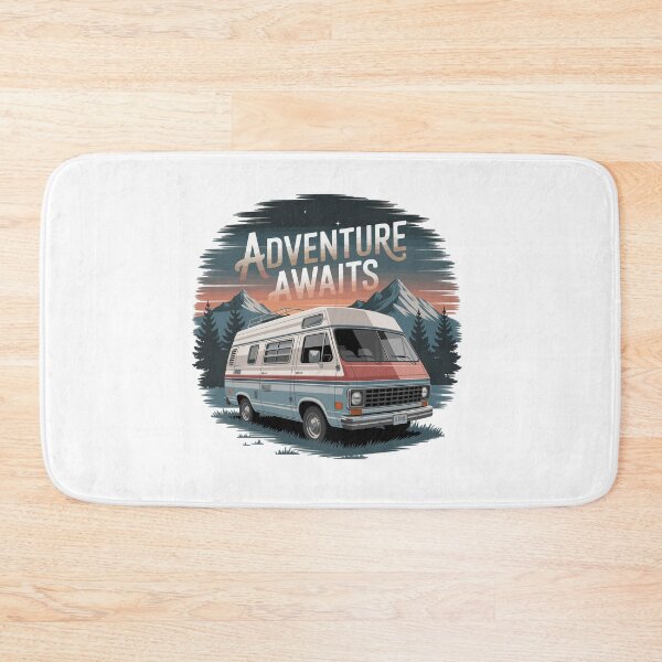 Item preview, Adventure Awaits - Retro Camper Van designed and sold by MrERNST.