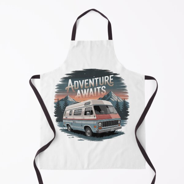 Item preview, Adventure Awaits - Retro Camper Van designed and sold by MrERNST.