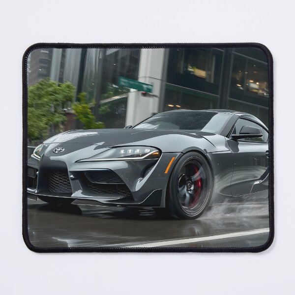 Item preview, Gunmetal Grey Toyota Supra Poster – A Timeless JDM Icon VI designed and sold by AutoPopStudio.