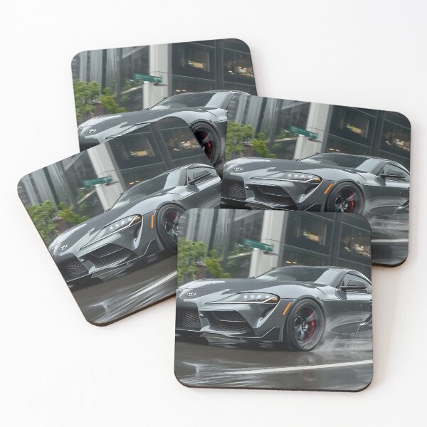 Item preview, Gunmetal Grey Toyota Supra Poster – A Timeless JDM Icon VI designed and sold by AutoPopStudio.