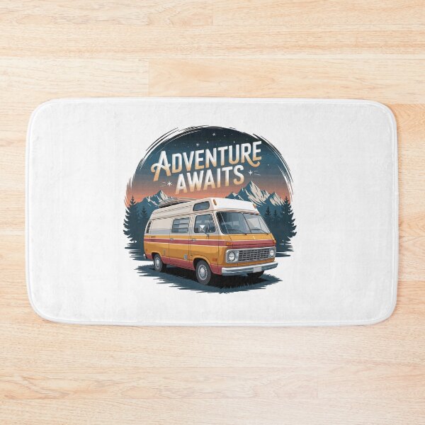 Item preview, Adventure Awaits - Retro Camper Van designed and sold by MrERNST.