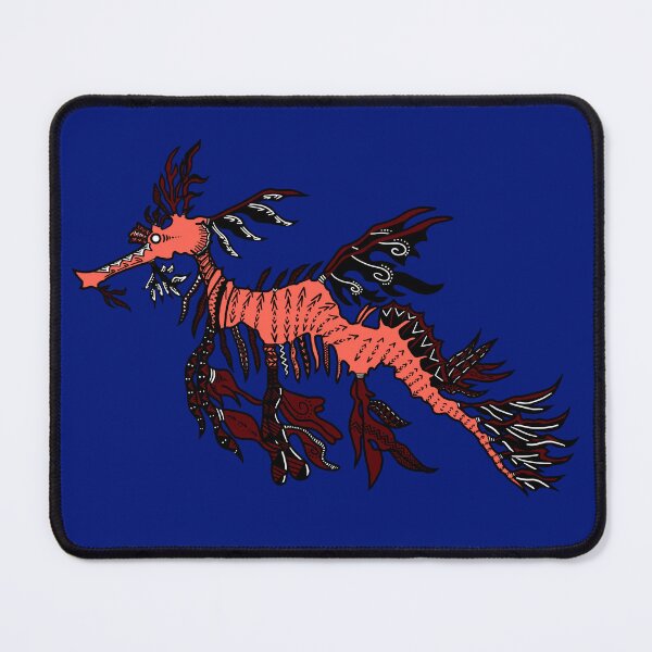 Item preview, Orange and Maroon Tribal Leafy Seadragon designed and sold by Steeb757.