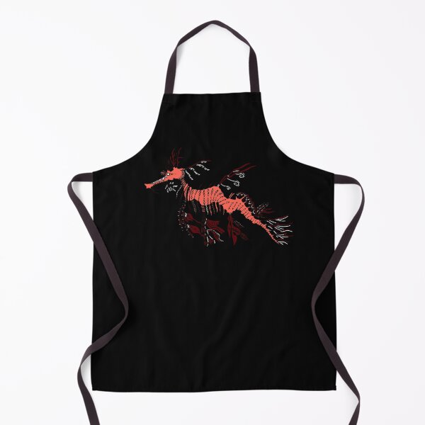 Item preview, Orange and Maroon Tribal Leafy Seadragon designed and sold by Steeb757.