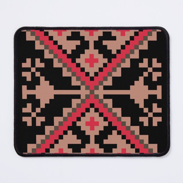 Item preview, تطريز فلسطيني، قرص أرباع | Palestinian Tatreez, Disc Quarters, Black designed and sold by Artivism | ارتيڤيزم.