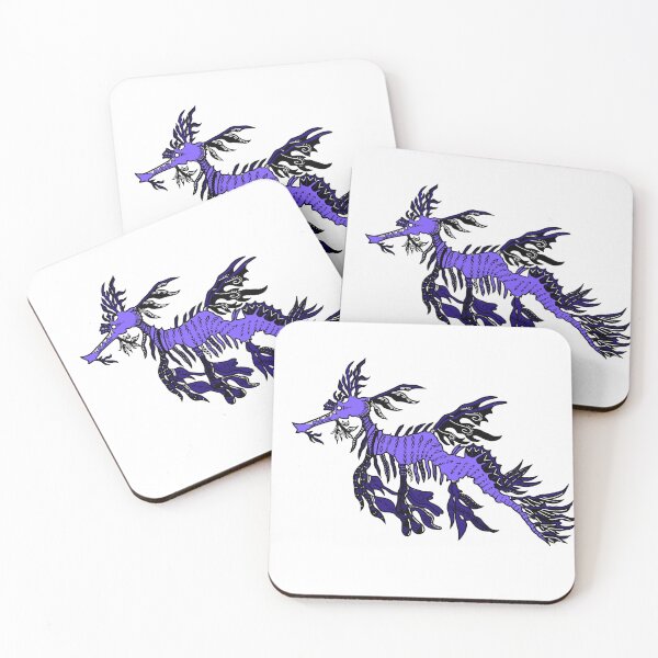 Item preview, Blue Tribal Leafy Seadragon designed and sold by Steeb757.