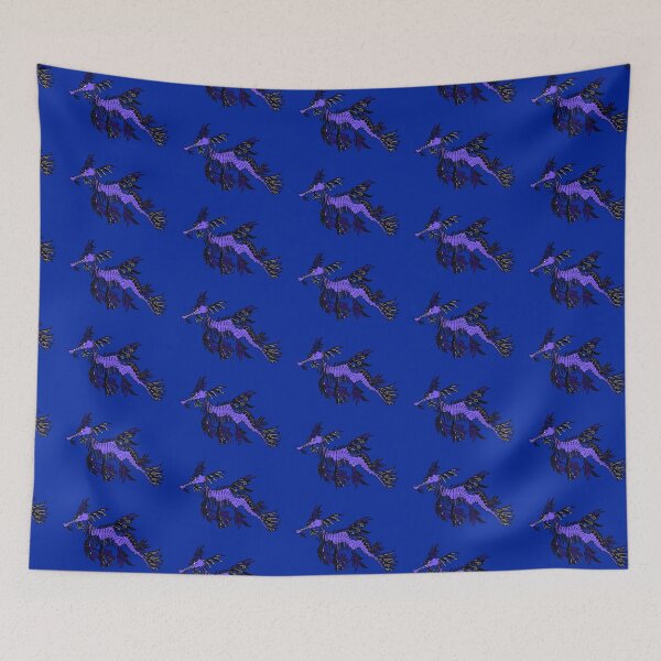 Item preview, Blue Tribal Leafy Seadragon designed and sold by Steeb757.