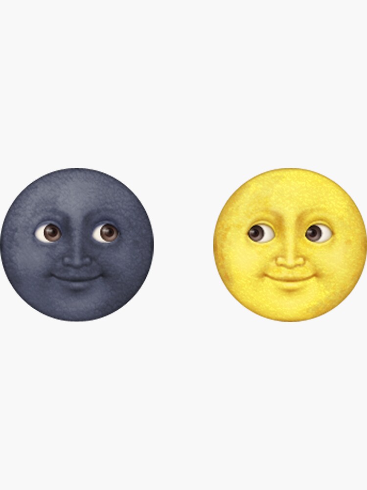 emoji moon faces