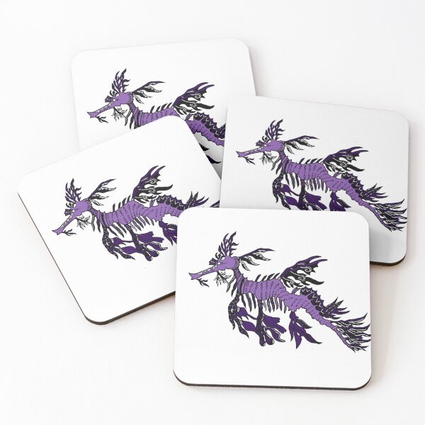 Item preview, Dark Purple Tribal Leafy Seadragon designed and sold by Steeb757.