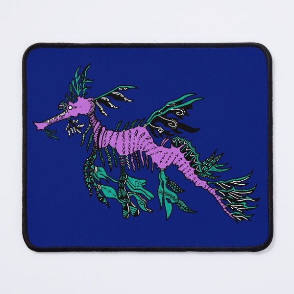 Item preview, Light Purple and Green Tribal Leafy Seadragon designed and sold by Steeb757.