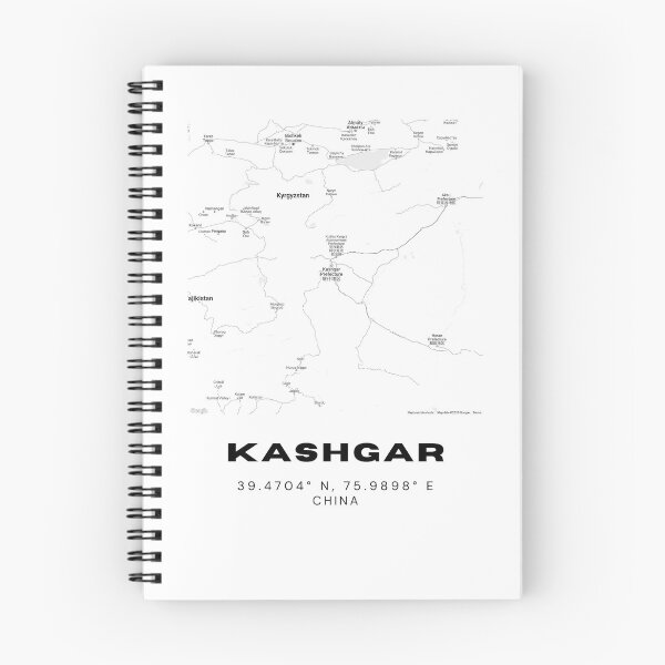 Item preview, Minimalist Kashgar Map Art - China City Coordinates Design designed and sold by RM-Journey.